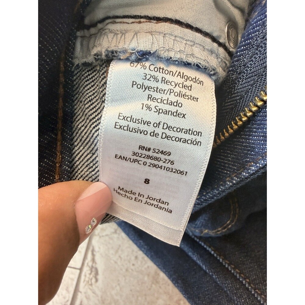 Sofia Jeans by Sofia Vergara High Rise Flare Dark Wash Blue Denim Jeans Size 8 - Picture 15 of 15